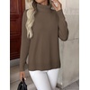 Zeagoo Women’s Turtleneck Sweater Long Sleeve Casual Knit Pullover Top 2026(Brown)