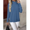 Zeagoo Women’s Turtleneck Sweater Long Sleeve Casual Knit Pullover Top 2026(Deep Blue)