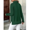 Zeagoo Women’s Turtleneck Sweater Long Sleeve Casual Knit Pullover Top 2026(Green)