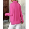 Zeagoo Women’s Turtleneck Sweater Long Sleeve Casual Knit Pullover Top 2026(Hot Pink)