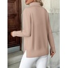Zeagoo Women’s Turtleneck Sweater Long Sleeve Casual Knit Pullover Top 2026(Khaki)