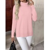 Zeagoo Women’s Turtleneck Sweater Long Sleeve Casual Knit Pullover Top 2026(Light Pink)