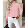 Zeagoo Women’s Turtleneck Sweater Long Sleeve Casual Knit Pullover Top 2026(Light Pink)