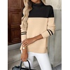 Zeagoo Women’s Turtleneck Sweater Long Sleeve Casual Knit Pullover Top 2026(Pat1)