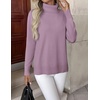 Zeagoo Women’s Turtleneck Sweater Long Sleeve Casual Knit Pullover Top 2026(Purple)