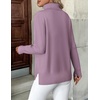 Zeagoo Women’s Turtleneck Sweater Long Sleeve Casual Knit Pullover Top 2026(Purple)