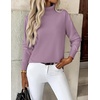 Zeagoo Women’s Turtleneck Sweater Long Sleeve Casual Knit Pullover Top 2026(Purple)