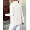 Zeagoo Women’s Turtleneck Sweater Long Sleeve Casual Knit Pullover Top 2026(White)