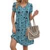 Blue Green Floral