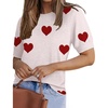 Heart White-red
