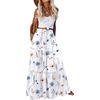 White Floral-printed