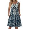 Blue Boho Print