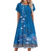 Blue Ethnic Boho Print