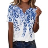 Leaf White Blue