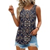 Zeagoo Womens Tank Tops Sleeveless Pleated Crew Neck Summer Tunic Tops Dressy Loose Fit Business Casual Blouses 2026(Mz869)
