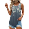 Zeagoo Womens Tank Tops Sleeveless Pleated Crew Neck Summer Tunic Tops Dressy Loose Fit Business Casual Blouses 2026(Wf71)
