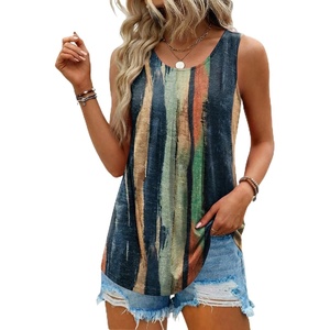 Zeagoo Womens Tank Tops Sleeveless Pleated Crew Neck Summer Tunic Tops Dressy Loose Fit Business Casual Blouses 2026(Cx289)