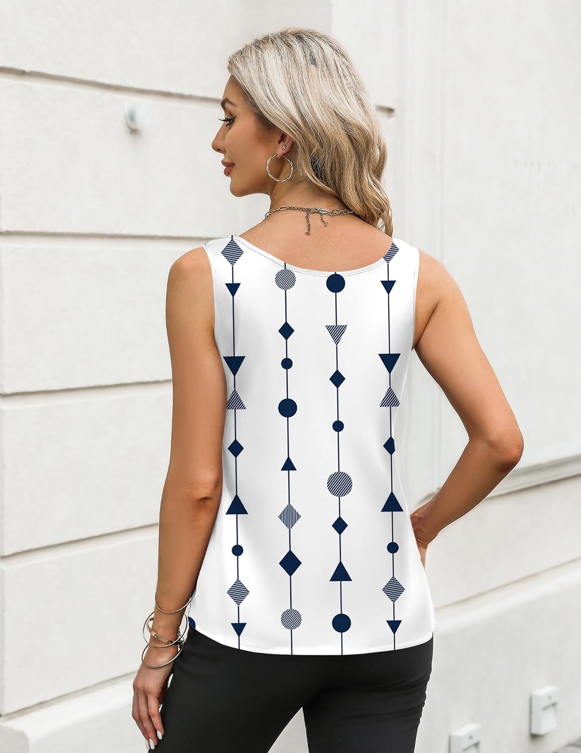 image:imageZeagoo Silk Satin Tank Tops for Women Scoop Neck Sleeveless Camisole TopsJh599