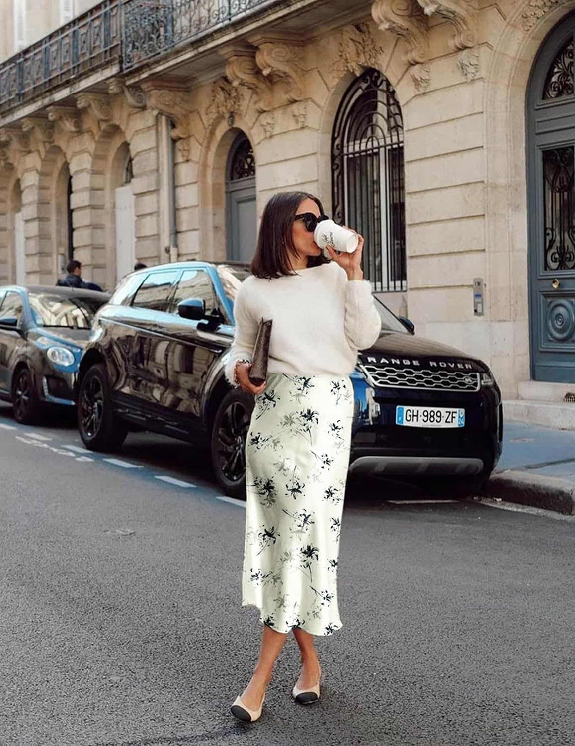 image:imageZeagoo Skirts for Women High Waist Skirt Elegant Midi Skirt SatinDh1018