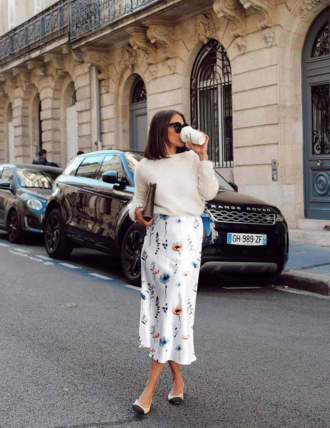 image:imageZeagoo Skirts for Women High Waist Skirt Elegant Midi Skirt SatinDh590