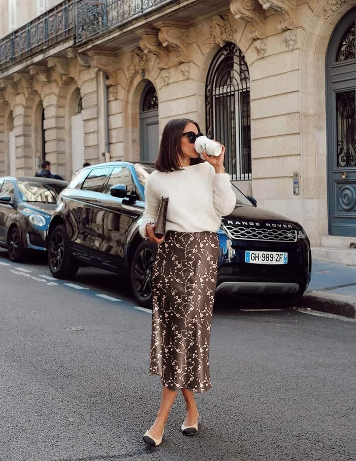 image:imageZeagoo Skirts for Women High Waist Skirt Elegant Midi Skirt SatinXh267