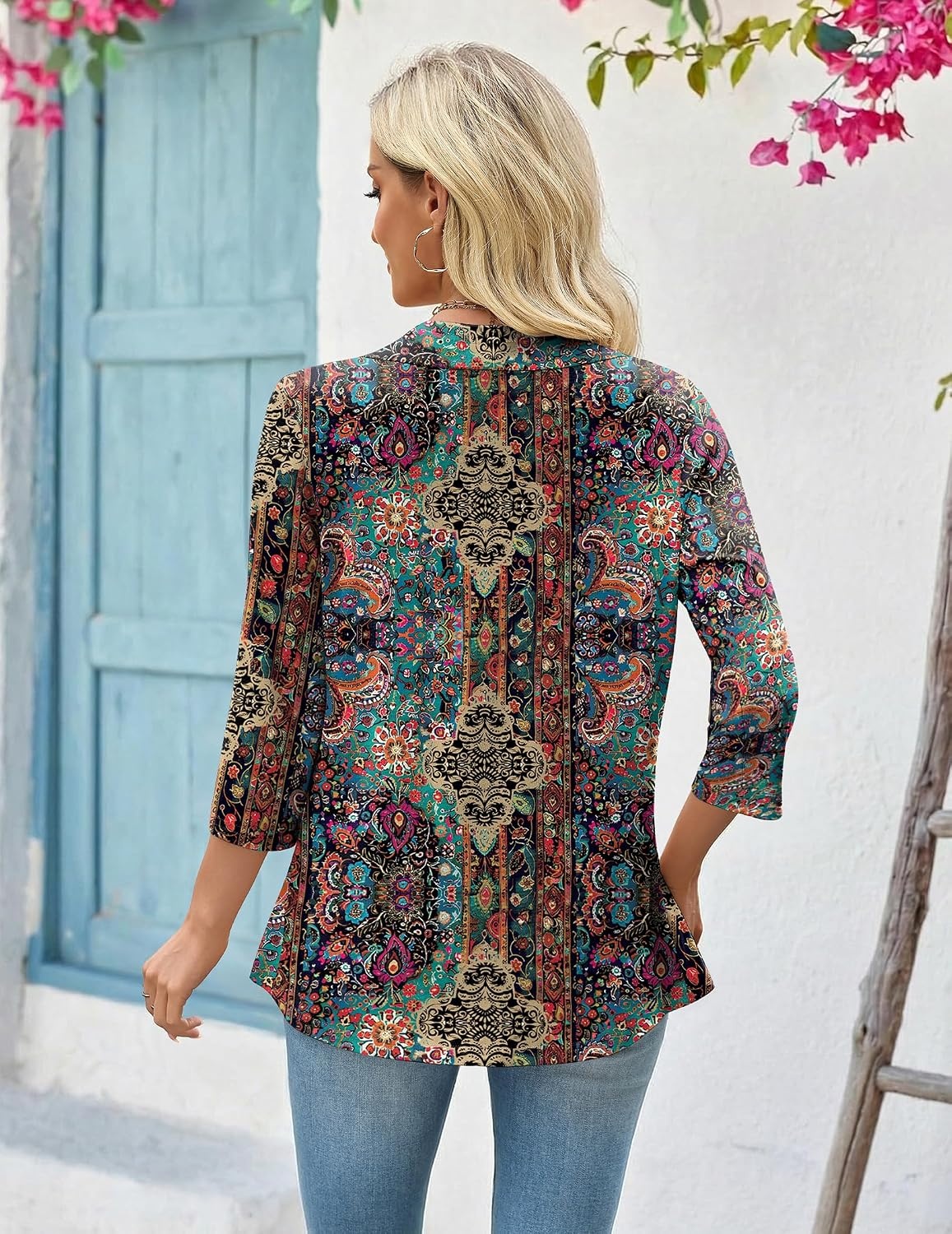 image:imageZeagoo Womens 2026 Summer 34 Sleeve Lightweight Cardigans Ruffles CoverupAmz721