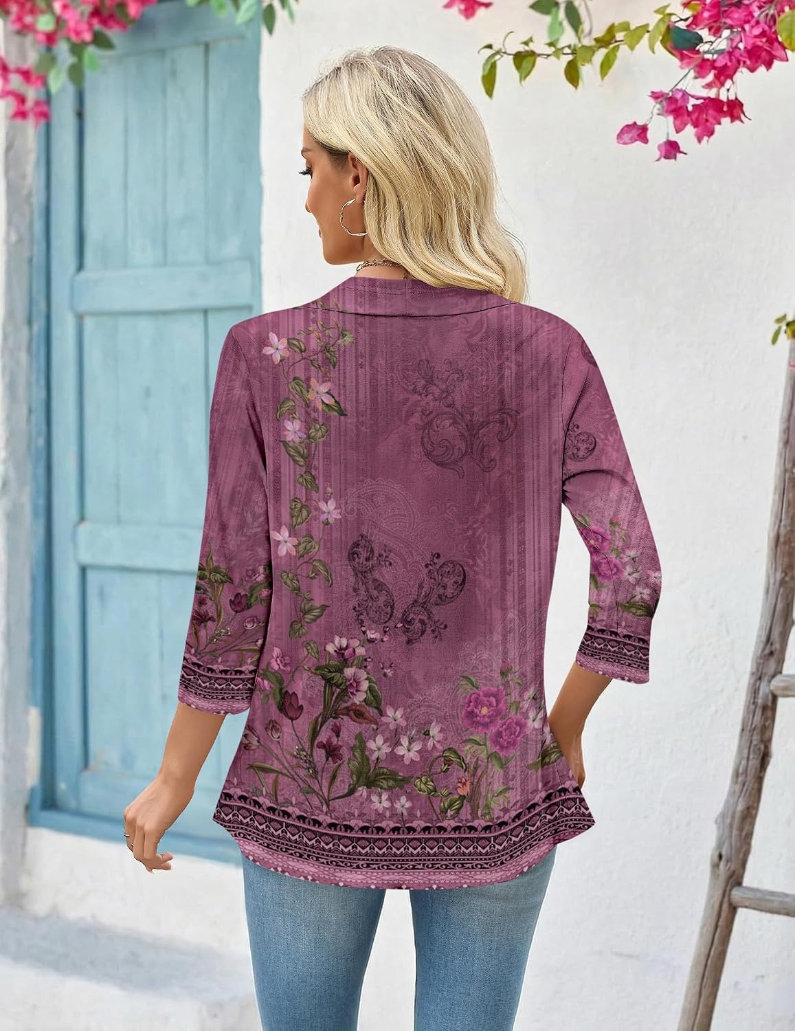 image:imageZeagoo Womens 2026 Summer 34 Sleeve Lightweight Cardigans Ruffles CoverupMz841