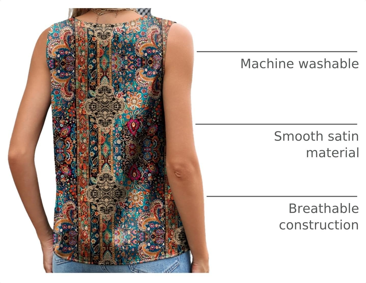 image:imageZeagoo Womens Silk Satin Camisole Tank Tops V Neck Blouses Work ShirtsZ Mz721