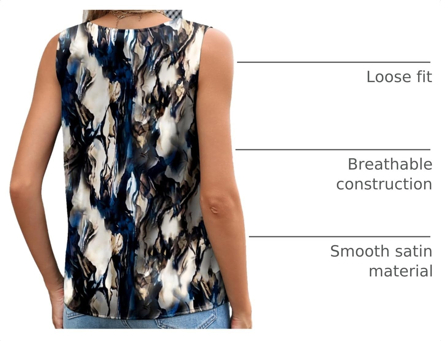 image:imageZeagoo Womens Silk Satin Camisole Tank Tops V Neck Blouses Work ShirtsZ Zr220