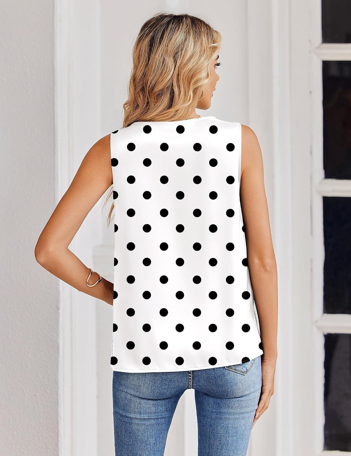 image:imageZeagoo Womens Silk Satin Tank Tops V Neck Camisoles Sleeveless BlousesPjh592