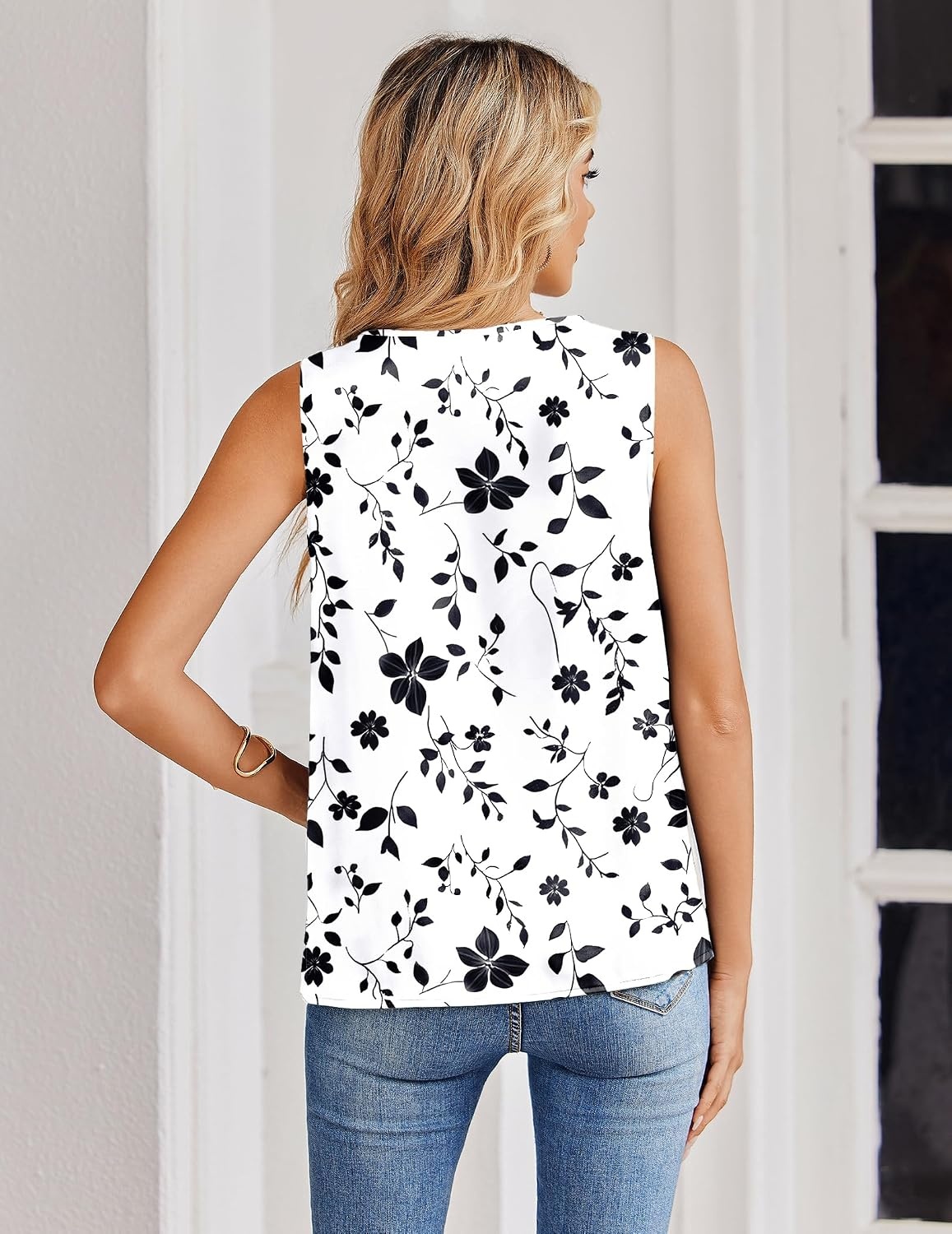 image:imageZeagoo Womens Silk Satin Tank Tops V Neck Camisoles Sleeveless BlousesPsf291