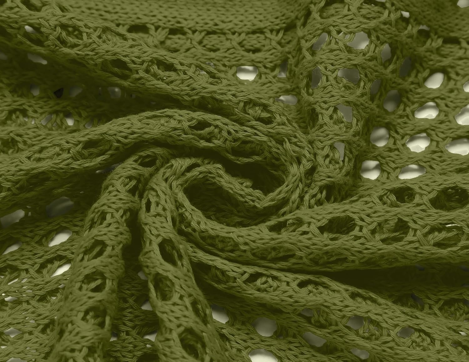 image:imageZeagoo Womens Summer Crochet Cardigan Boho Kimono Oversized Sweater TopsArmy Green