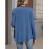 Zeagoo Cardigan Sweaters for Women 2026 Loose Fit Lightweight Fall Outfits(Blue)