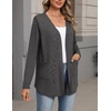 Zeagoo Cardigan Sweaters for Women 2026 Loose Fit Lightweight Fall Outfits(Grey)