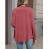 Zeagoo Cardigan Sweaters for Women 2026 Loose Fit Lightweight Fall Outfits(Red)