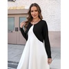 Zeagoo Cropped Cardigan Sweaters for Women Long Sleeve Shrug for Dresses(A-black)