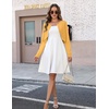 Zeagoo Cropped Cardigan Sweaters for Women Long Sleeve Shrug for Dresses(Yellow)