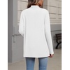 Zeagoo Lightweight Cardigan for Women Long Sleeve Open Front Cardigans(A White)