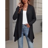 Zeagoo Lightweight Cardigan for Women Long Sleeve Open Front Cardigans(Black)