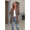 Zeagoo Lightweight Cardigan for Women Long Sleeve Open Front Cardigans(Brown)