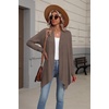 Zeagoo Lightweight Cardigan for Women Long Sleeve Open Front Cardigans(Brown)