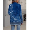 Zeagoo Lightweight Cardigan for Women Long Sleeve Open Front Cardigans(Flower Navy-mz845)