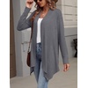 Zeagoo Lightweight Cardigan for Women Long Sleeve Open Front Cardigans(Gray)