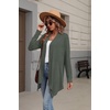 Zeagoo Lightweight Cardigan for Women Long Sleeve Open Front Cardigans(Green)