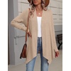 Zeagoo Lightweight Cardigan for Women Long Sleeve Open Front Cardigans(Khaki)
