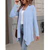 Zeagoo Lightweight Cardigan for Women Long Sleeve Open Front Cardigans(Light Blue)