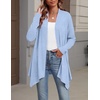 Zeagoo Lightweight Cardigan for Women Long Sleeve Open Front Cardigans(Light Blue)