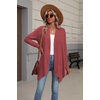 Zeagoo Lightweight Cardigan for Women Long Sleeve Open Front Cardigans(Red)