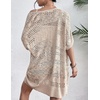 Zeagoo Lightweight Summer Crochet Cardigan for Women(Beige)