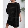 Zeagoo Lightweight Summer Crochet Cardigan for Women(Black)